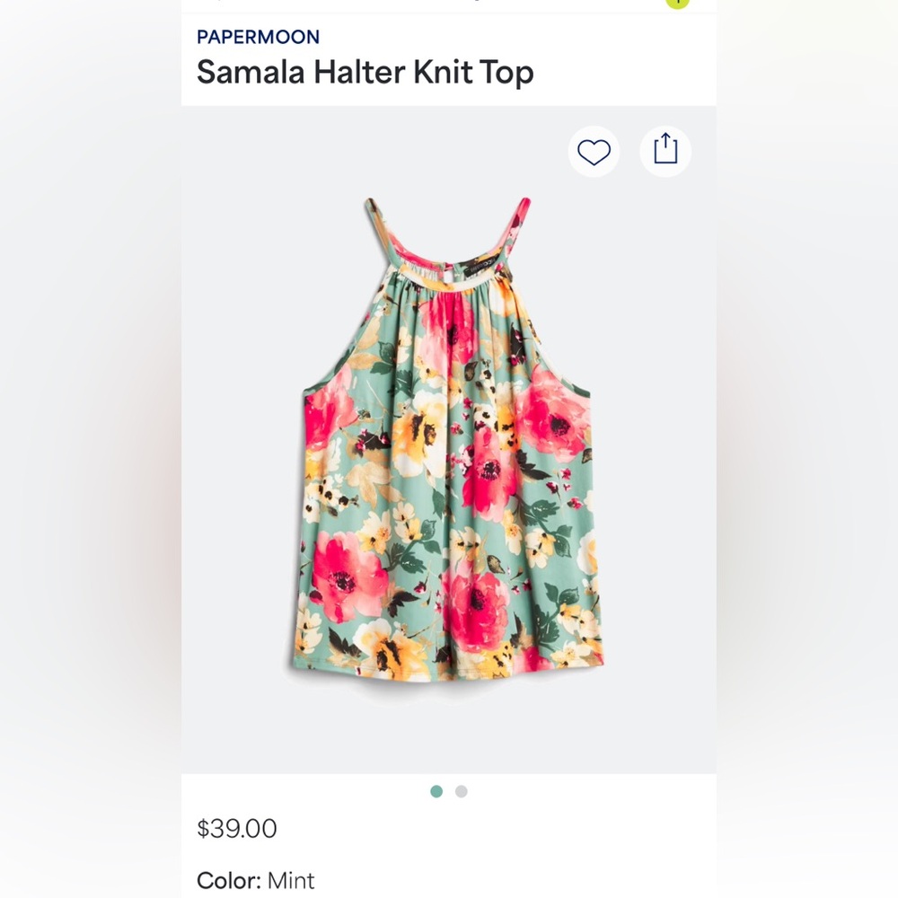 Brand new never worn halter top size large